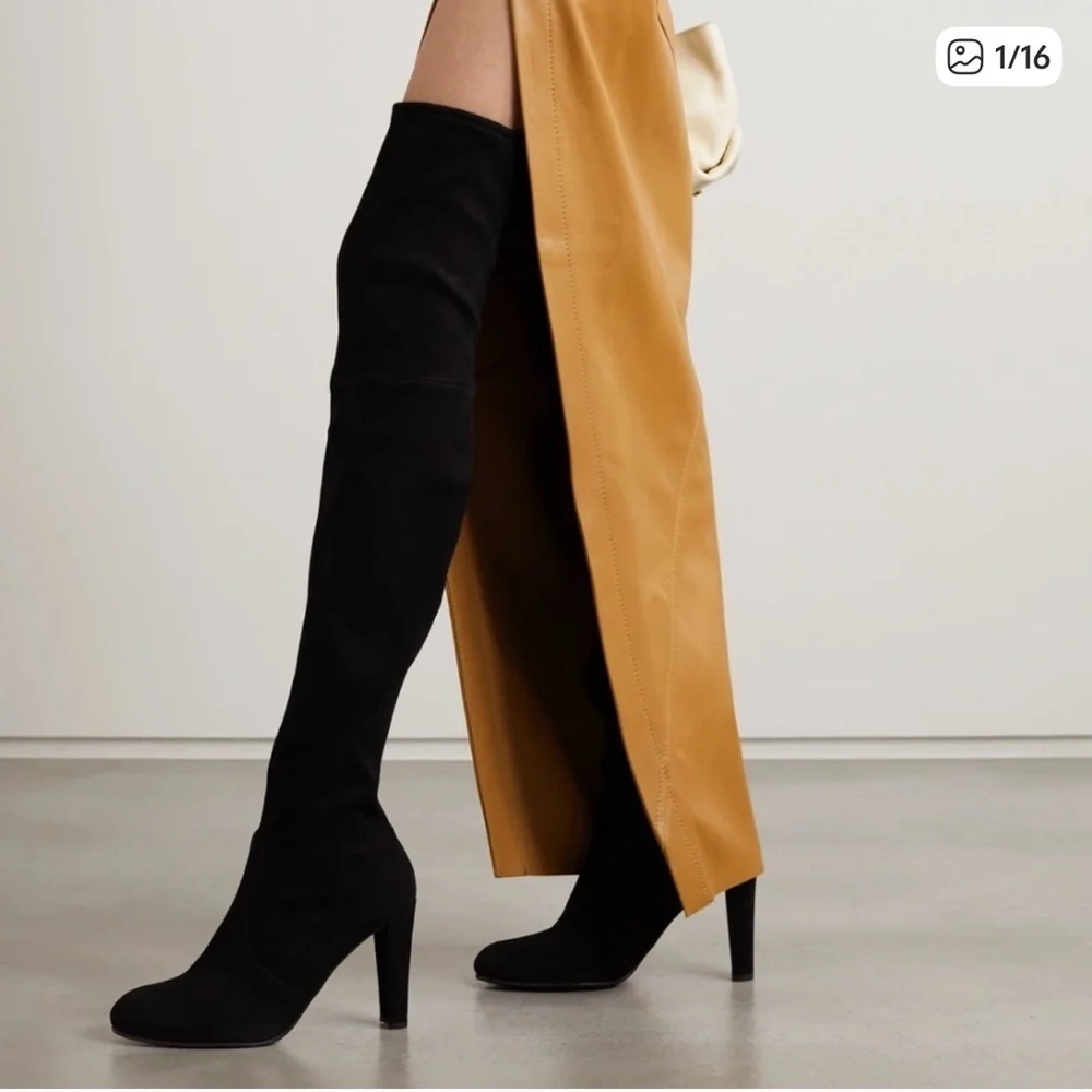 Stuart Weitzman / Highland over the knee suede heeled Boot 7